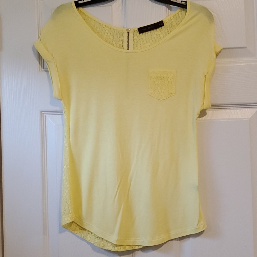 The Limited blouse with lace detail